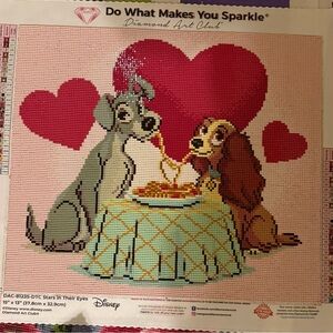 Disney Diamond Art Club Lady and the Tramp Kit - Red and Brown